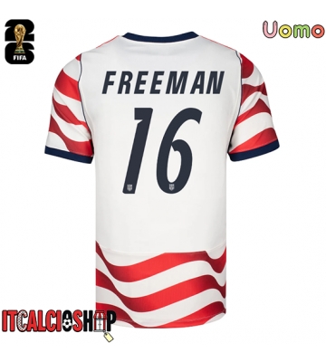 Stati Uniti Alex Freeman #16 Prima Maglia Mondiali 2026 Manica Corta